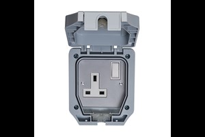 13A 1 Gang Double Pole Switched Socket IP66