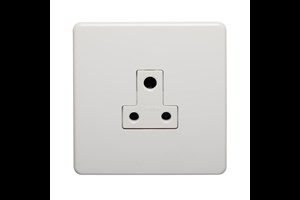 5A 1 Gang Round Pin Unswitched Socket