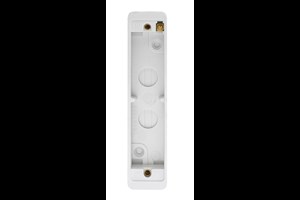 2 Gang 20mm Surface Installation Box (Will Accept 16mm X 16mm Mini Trunking)