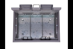 Britmac Floor Box 3 Compartment Grey
