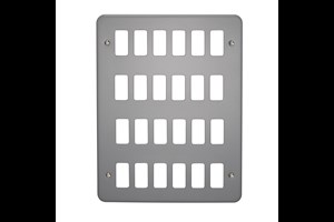 24 Gang Surface Metalclad Grid Cover Plate