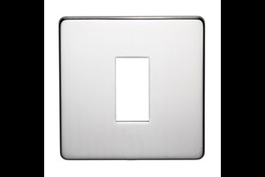 45A 1 Gang Double Pole Switch Plate Highly Polished Chrome Finish