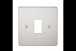 10A 1 Gang 1 Way Retractive Switch Plate Stainless Steel Finish