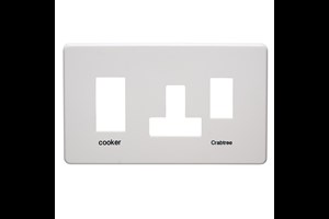 45A Double Pole Cooker Control Unit Plate and Frame