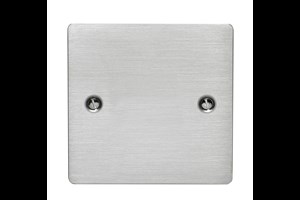 1 Gang Blanking Plate Stainless Steel Finish