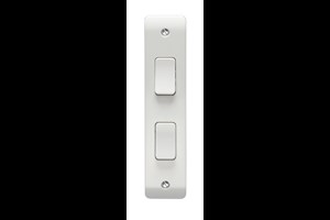 10AX 2 Gang 2 Way Architrave Switch
