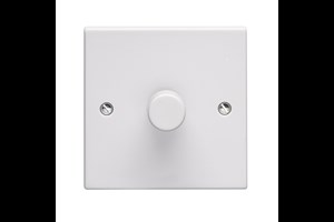 400W 1 Gang Mains or Low Voltage Dimmer Plate Switch