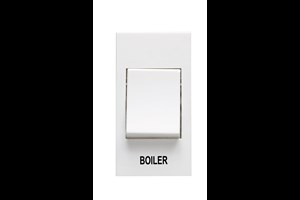 20A 1 Gang Double Pole Grid Switch Module Printed 'Boiler'