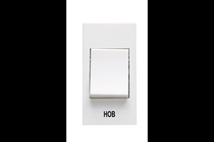 20A 1 Gang Double Pole Grid Switch Module Printed 'Hob'