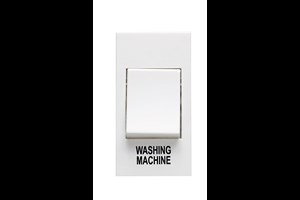 20A 1 Gang Double Pole Grid Switch Module Printed 'Washing Machine'