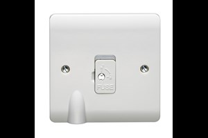 13A Unswitched Fused Connection Unit With LED, Tamperproof Screw & Flex Outlet