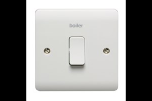 20A 1 Gang Double Pole Switch With LED Printed 'Boiler'