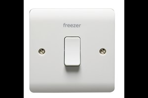 20A 1 Gang Double Pole Switch With LED Printed 'Freezer'