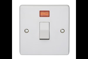 32A 1 Gang Double Pole Switch With Neon