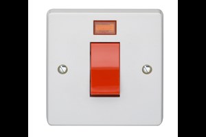45A 1 Gang Double Pole Switch With Neon