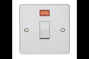 20A 1 Gang Double Pole Switch With Neon