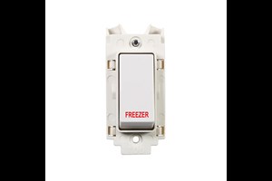 20A Double Pole Grid Switch Module Printed 'Freezer'