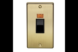 50A 2 Gang Double Pole Control Switch With Neon Bronze Finish