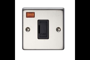 13A Unswitched Fused Connection Unit With Neon Stainless Steel Finish