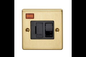 13A Double Pole Switched Fused Connection Unit With Neon Bronze Finish