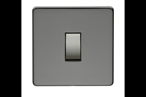20A 1 Gang Double Pole Switch Black Nickel Finish