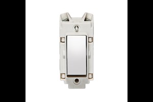 10A Retractive Grid Switch Highly Polished Chrome Finish Rocker