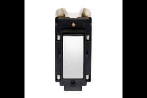 10A Retractive 2 Way And Off Grid Switch With Metal Rocker Highly Polished Chrome Finish Rocker