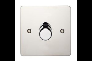 1 Gang 2 Way 250 Watt Dimmer Polished Stainless Steel Finish