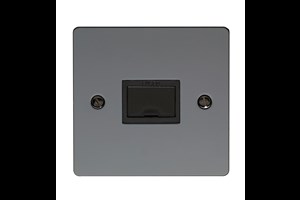 13A Unswitched Fused Connection Unit Black Nickel Finish