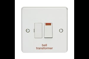 13A Double Pole Switched Fused Connection Unit With Neon Printed 'Bell Transformer'