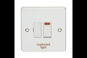 13A Double Pole Switched Fused Connection Unit With Neon Printed 'Cupboard Light'