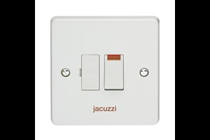 13A Double Pole Switched Fused Connection Unit With Neon Printed 'Jacuzzi'