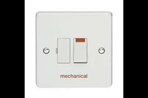 13A Double Pole Switched Fused Connection Unit With Neon Printed 'Mechanical'