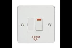 13A Double Pole Switched Fused Connection Unit With Neon Printed 'Pelmet Light'