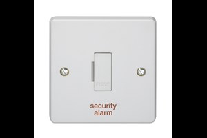 13A Unswitched Fused Connection Unit Printed 'Security Alarm'
