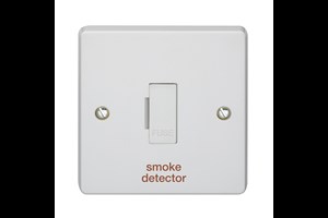 3A Unswitched Fused Connection Unit Printed 'Smoke Detector'
