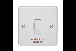 13A Unswitched Fused Connection Unit Printed 'Underfloor Heating'