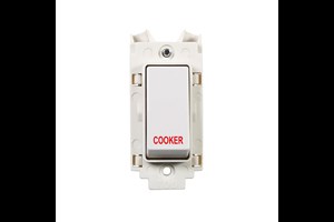 20A Double Pole Grid Switch Printed 'Cooker'