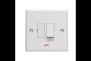 13A Double Pole Switched Fused Connection Unit Printed 'Lift'