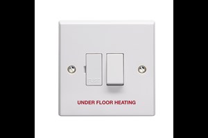 13A Double Pole Switched Fused Connection Unit Printed 'Under Floor Heating'
