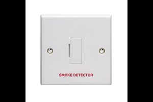 13A Unswitched Fused Connection Unit Printed 'Smoke Detector'