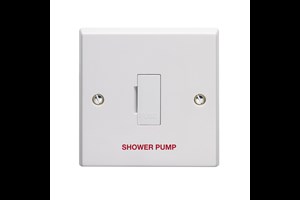 13A Unswitched Fused Connection Unit Printed 'Shower Pump'