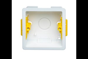 1 Gang Dry Lining Installation Box with Adjustable Lugs 35mm