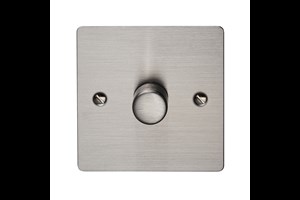 5-100W 1 Gang 2 Way LED Dimmer Plate Switch Stainless Steel Finish