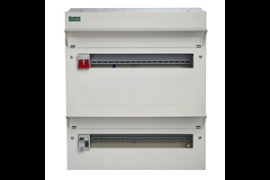 36 Way Split Load Duplex Consumer Unit 100A Main Switch +18, 80A 30mA RCD +18