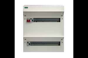 34 Way Duplex Dual RCD Consumer Unit 100A Main Switch, 80A 30mA RCD +16, 80A 30mA RCD +18