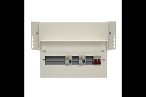 10 Way High Integrity Meter Cabinet Consumer Unit 100A Main Switch, 80A 30mA RCDs, Flexible Configuration