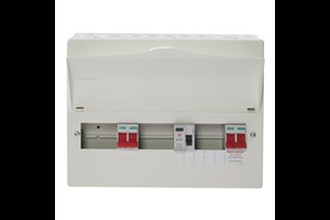 10 Way Split Load Dual Tariff Consumer Unit 100A Main Switch, 80A 30mA RCD and 100A MainSwitch, Flexible Configuration