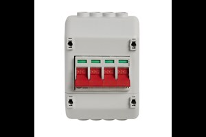 Enclosed, Insulated, 100A 4P Twin Terminal Supply Isolator with Cross / Slotted Screw heads