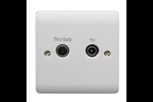 Twin TV/FM DAB Plate
